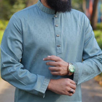 Cotton Jacquard Panjabi - 303